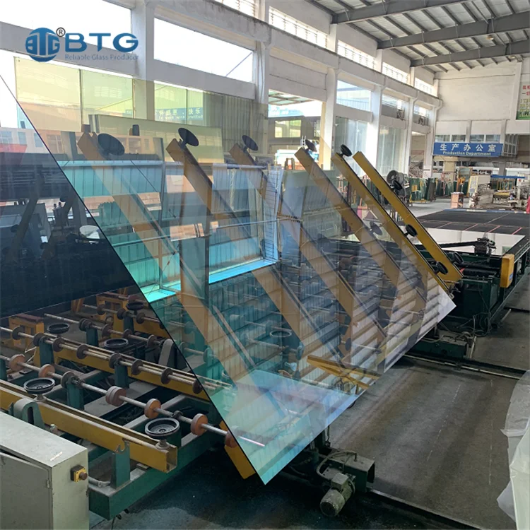 BTG high quality 12mm unbreakable clear dichroic tempered laminated glass factory price