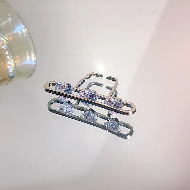 Fashion Designers Big Statement Zircon Heart Fashion Rings For Women Personality New Jewelry Open Ring
Fashion Designers Big Statement Zircon Heart Fashion Rings For Women Personality New Jewelry Open Ring