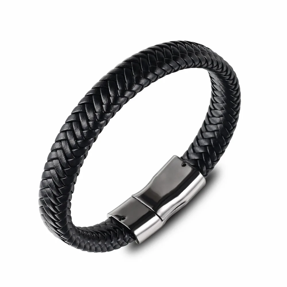 Men's Leather Zinc Alloy Retro Punk Hand-woven Leather Rope Magnetic Buckle Bracelet
Men's Leather Zinc Alloy Retro Punk Hand-woven Leather Rope Magnetic Buckle Bracelet