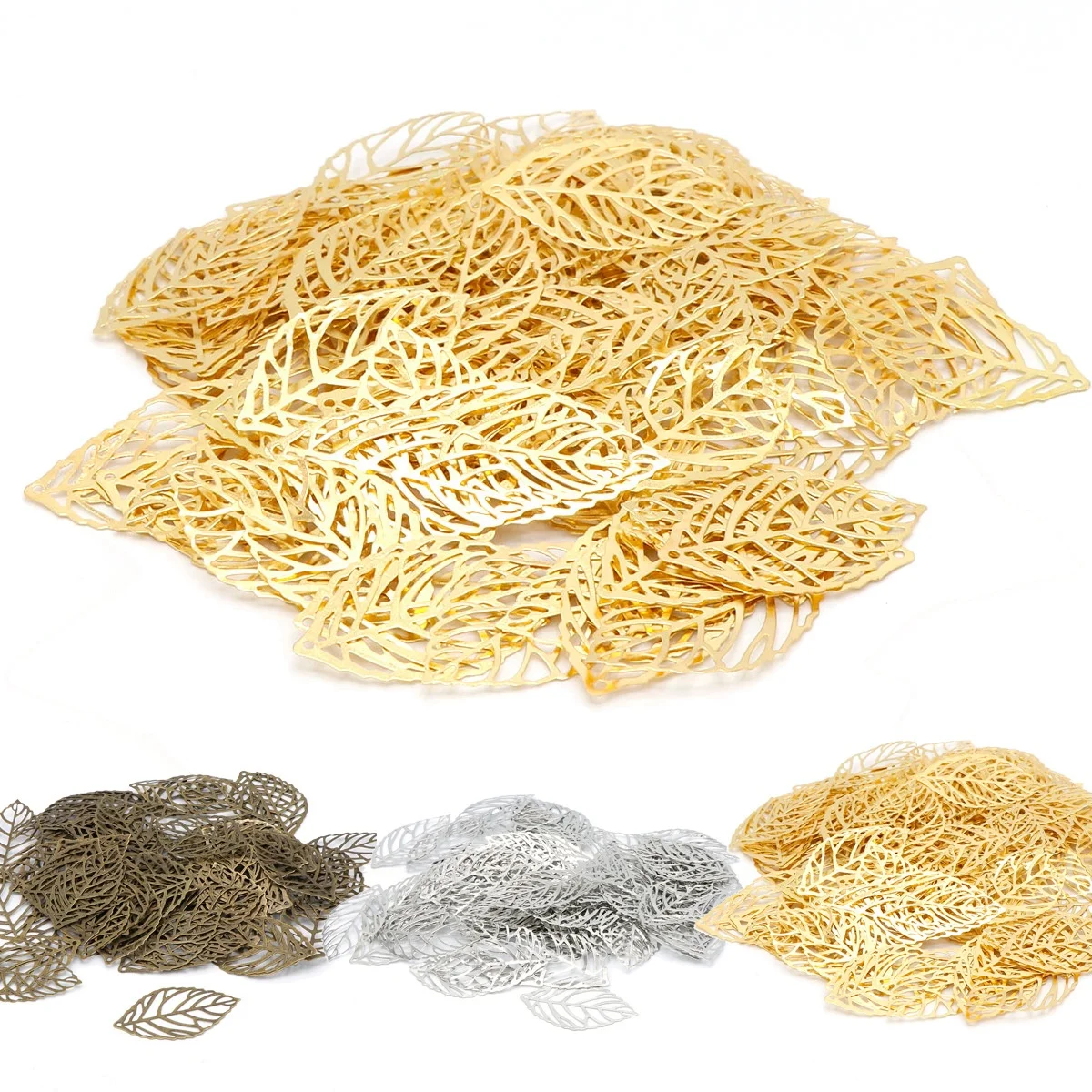 100pcs/bag gold Openwork Leaf Metal Flower Frame Pendant Charm DIY UV Resin Necklace Jewelry Making
100pcs/bag gold Openwork Leaf Metal Flower Frame Pendant Charm DIY UV Resin Necklace Jewelry Making