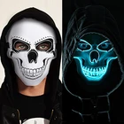 Colorful Halloween Scary Mask Cosplay Led Costume Mask EL Wire Light up Mask