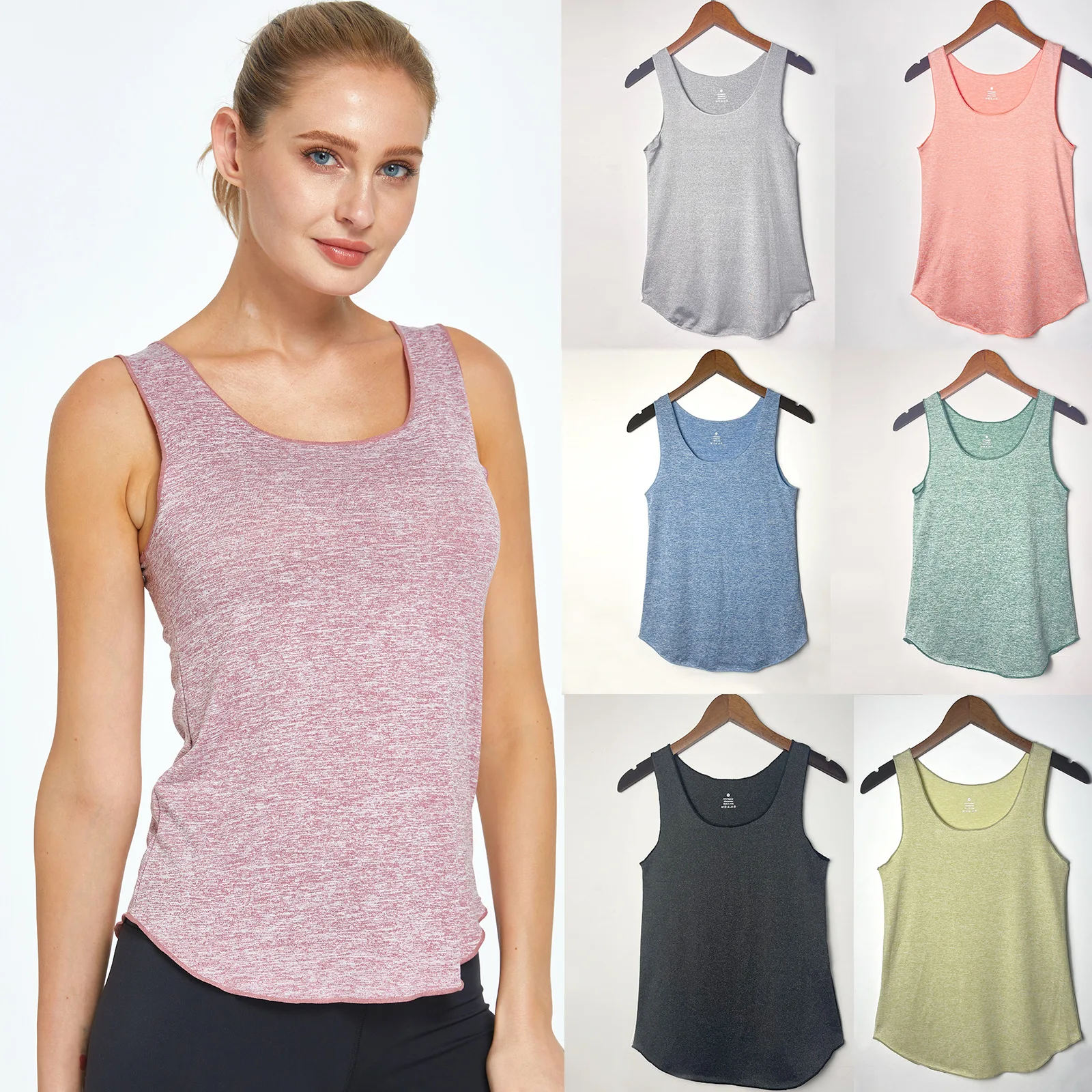 Custom Logo Women's Summer Running Tank Top Leisure Sleeveless Smock Soft Sweat Tank Tops, Customized color
Custom Logo Women's Summer Running Tank Top Leisure Sleeveless Smock Soft Sweat Tank Tops, Customized color