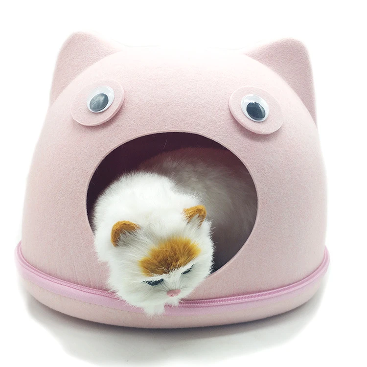 Hot selling design pet nest portable customizable polyester non-woven cat nest, Orange/pink/blue/black
Hot selling design pet nest portable customizable polyester non-woven cat nest, Orange/pink/blue/black