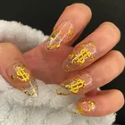 Nail Sticker Money Dollar Metallic Nail Art Sticker For Nail Art Decoration Nail Charms