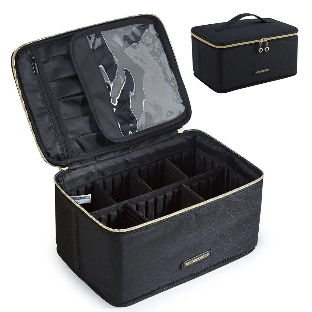 Bagsmart Luxury High Capacity Fashion Solid Color Itembeauty Makeup Cosmetic Bags Novation Bag Makeup Pouch
Bagsmart Luxury High Capacity Fashion Solid Color Itembeauty Makeup Cosmetic Bags Novation Bag Makeup Pouch