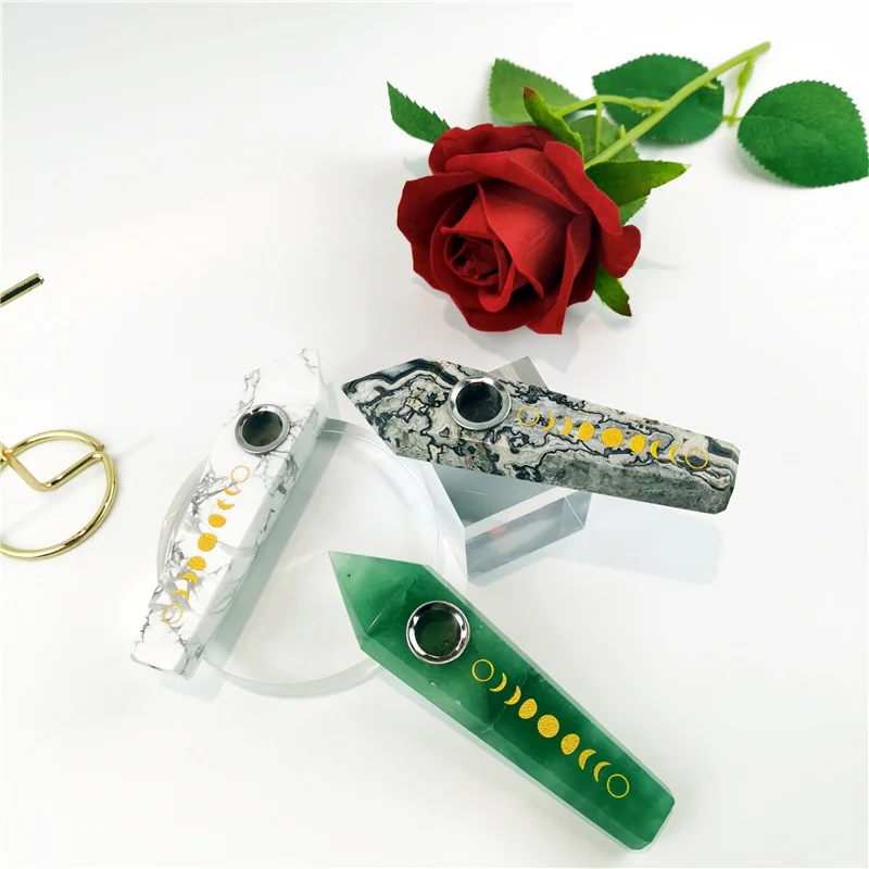 High Quality Crystal Healing Stones Smoking Pipes Crystal Pipe for Smoking, Mixed color
High Quality Crystal Healing Stones Smoking Pipes Crystal Pipe for Smoking, Mixed color