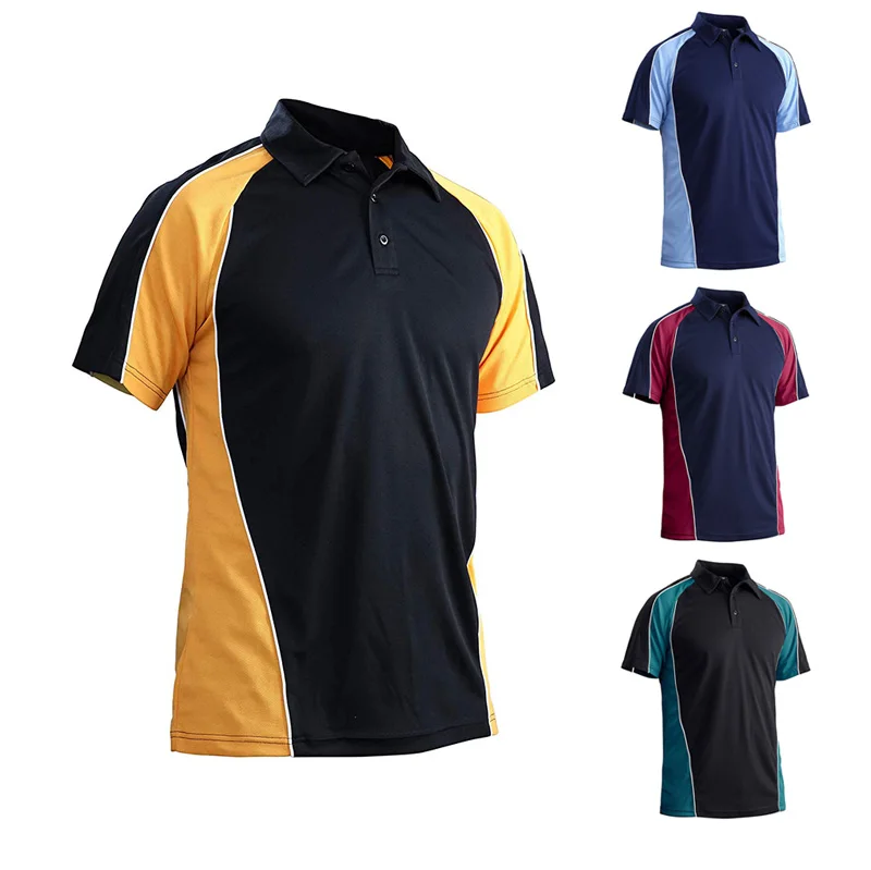 Multicolored Golf Polo Short Sleeve 3 Button Quick Dry Casual Pique Jersey Polo Shirts Men, Customizable
Multicolored Golf Polo Short Sleeve 3 Button Quick Dry Casual Pique Jersey Polo Shirts Men, Customizable