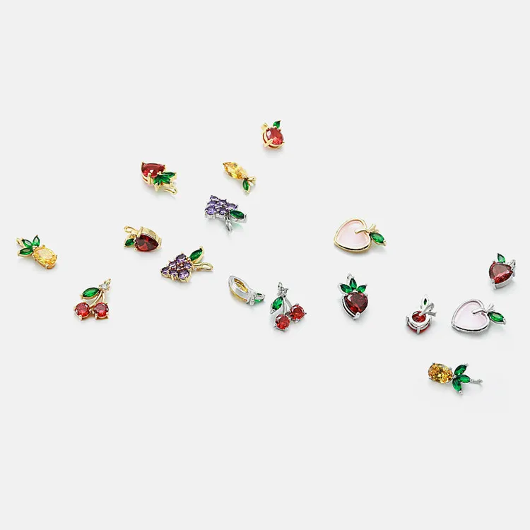 SP Wholesale High Quality Mix Styles Cherry Fruit Pendant AAAAA Zircon Charm Necklace Pendant
SP Wholesale High Quality Mix Styles Cherry Fruit Pendant AAAAA Zircon Charm Necklace Pendant