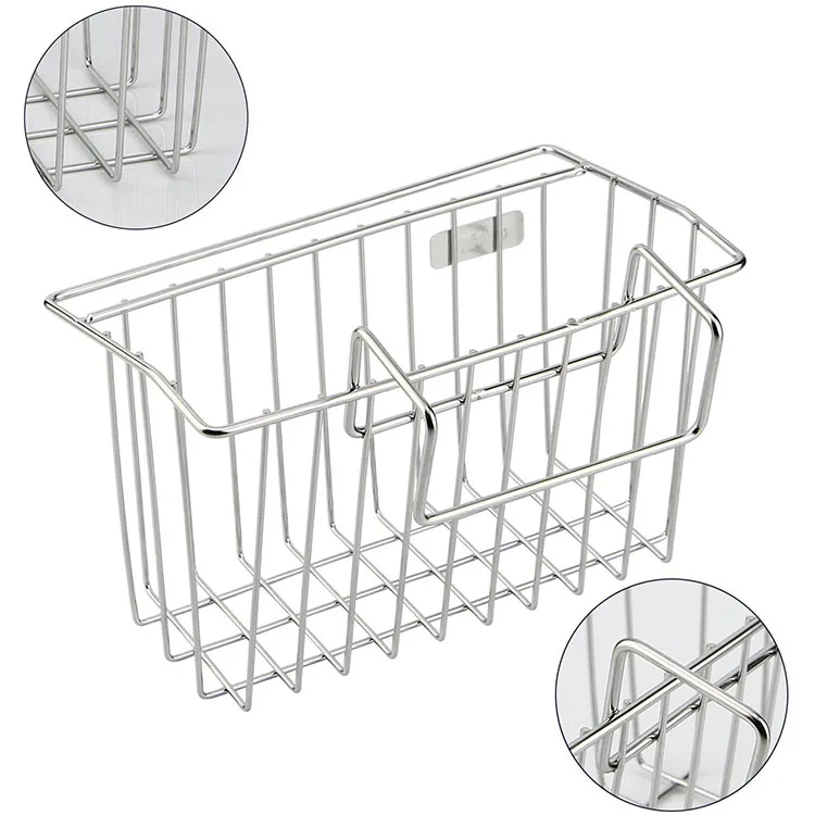 Sink Sponge Holder Kitchen Brush Soap Dishwashing Liquid Stainless Steel Drainer Rack, Silver
Sink Sponge Holder Kitchen Brush Soap Dishwashing Liquid Stainless Steel Drainer Rack, Silver