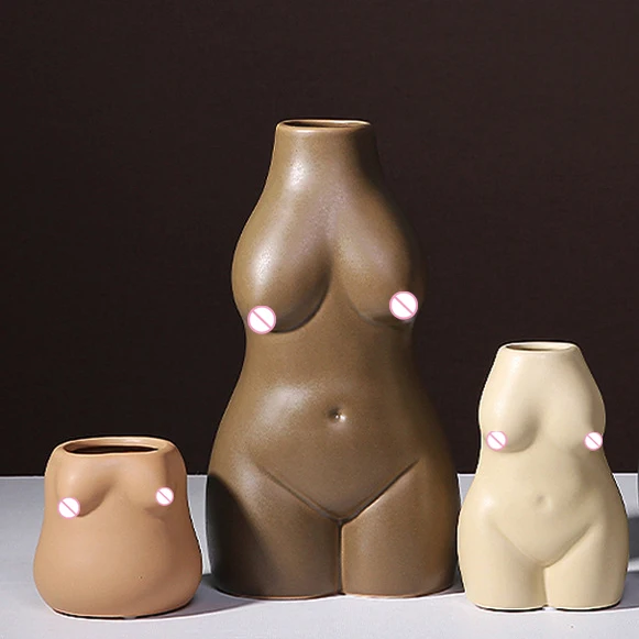 Creative modern Nordic minimalist modern women body ceramic sculpture vase for home decor
Creative modern Nordic minimalist modern women body ceramic sculpture vase for home decor