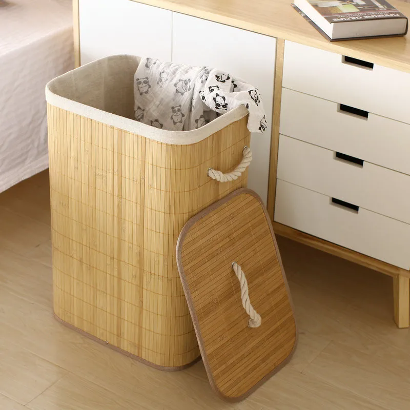 Clothing Bamboo Hand Woven Folding Large Capacity Clothes Laundry Bucket Hamper Children Toy Storage Baskets, Natural
Clothing Bamboo Hand Woven Folding Large Capacity Clothes Laundry Bucket Hamper Children Toy Storage Baskets, Natural