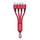 Best Seller Custom Logo Portable Multifunction Cable USB Micro Type C 3in1 USB Charger Cable