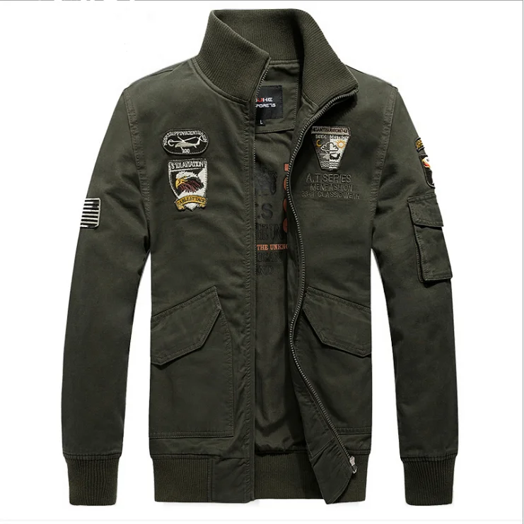Spring and fall fashion canvas men's jacket military casual plus fat plus-size long-sleeve bomber men's jacket
Spring and fall fashion canvas men's jacket military casual plus fat plus-size long-sleeve bomber men's jacket