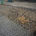 Durable triple twist hexagonal woven mesh fabric 2m x 1m x 0.5m stone wire gabion cages