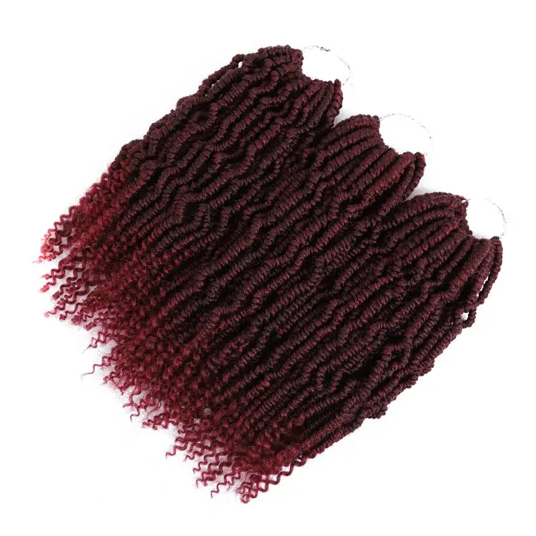 

wholesale synthetic colored ombre braiding hair bomb/nubian/afro kinky/spring twist crochet braids hair extension