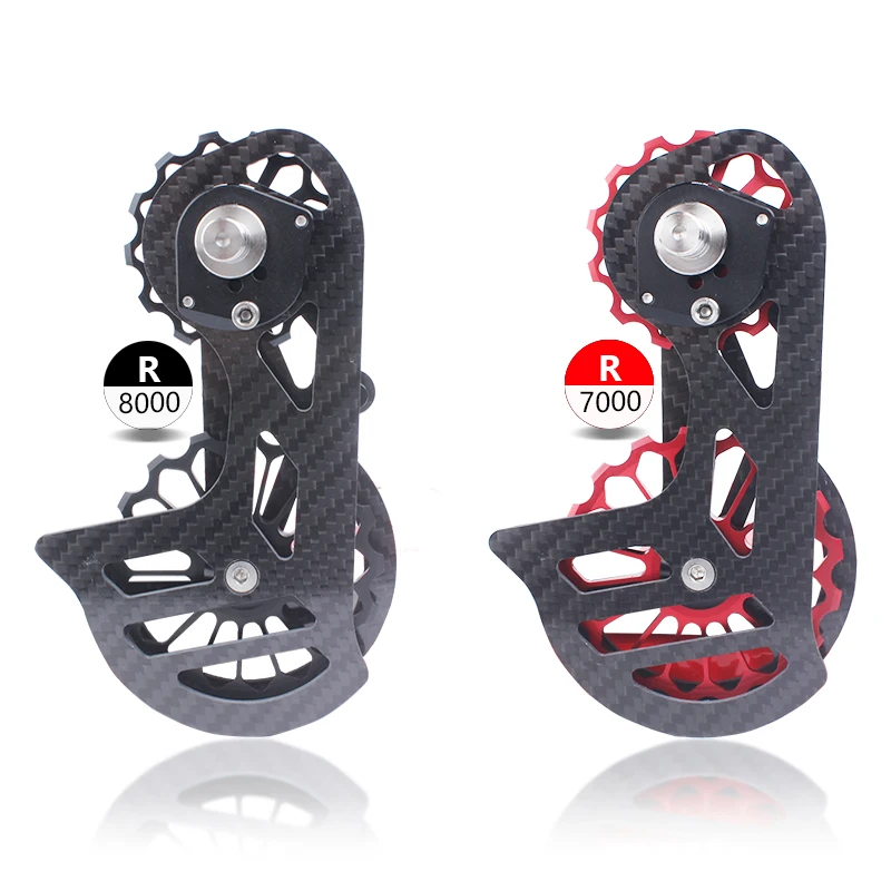 Carbon fiber bicycle derailleur 17 teeth ceramic bearing for R7000 / R8000 bicycle transmission chain guide wheel 
Carbon fiber bicycle derailleur 17 teeth ceramic bearing for R7000 / R8000 bicycle transmission chain guide wheel