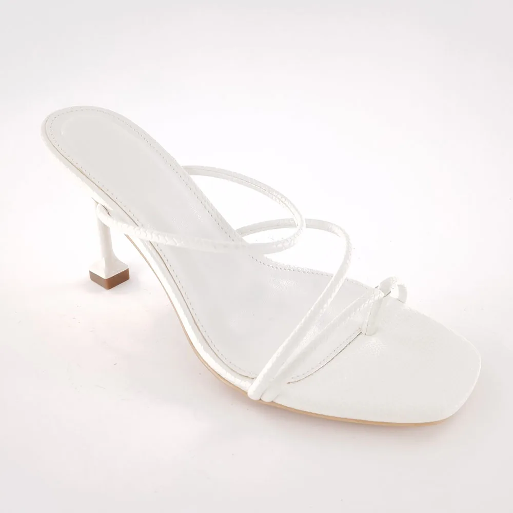 Pure white women high heel slippers pencil heel sandals slippers fashion heels high shoes sexy 2021, Customized color
Pure white women high heel slippers pencil heel sandals slippers fashion heels high shoes sexy 2021, Customized color