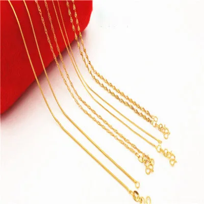 High Quality Alloy Copper 18K Gold Plated Water Wave Chain Necklace for Women Jewelry Wholesale
High Quality Alloy Copper 18K Gold Plated Water Wave Chain Necklace for Women Jewelry Wholesale