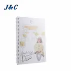 A5 kraft spiral custom leather spiral gold notebook planner business hard cover custom spiral diary notebooks printing