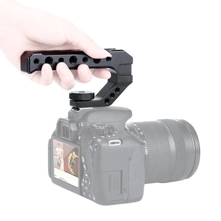 Solid Durable DSLR/Video Camera Top Handle Universal Camera Top Handle Bracket with Cold Shoe Mount, Black
Solid Durable DSLR/Video Camera Top Handle Universal Camera Top Handle Bracket with Cold Shoe Mount, Black