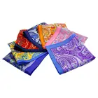 Newest style Men's 100% silk woven pocket square