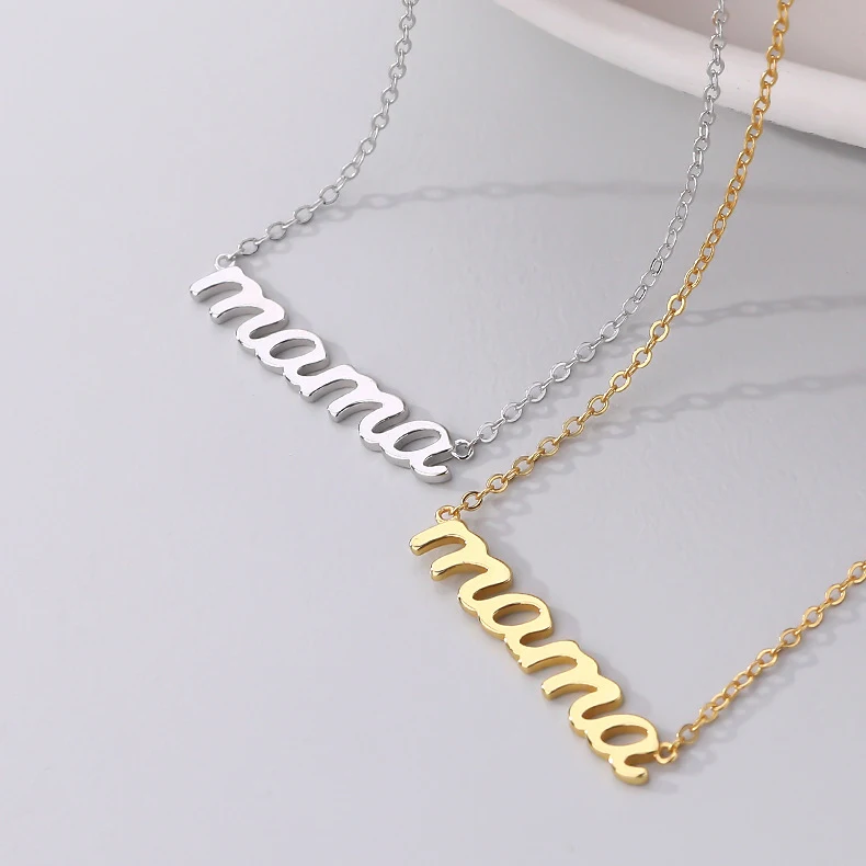 VIANRLA 925 Sterling Silver Necklace 18k Gold Plated Necklace MAMA Letter Pendant For Women Jewelry
VIANRLA 925 Sterling Silver Necklace 18k Gold Plated Necklace MAMA Letter Pendant For Women Jewelry