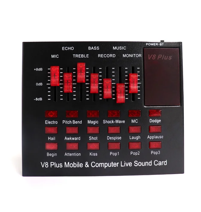 Tiwastage External Audio Sound Card V8 Let people voice sound good in the livestreaming 
Tiwastage External Audio Sound Card V8 Let people voice sound good in the livestreaming