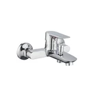 Wall Mounted Chrome Hot Cold Water Shower Faucets Bathroom