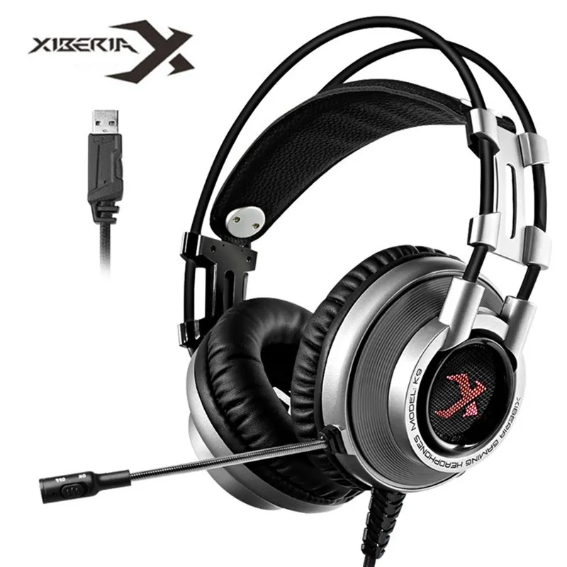 XIBERIA K9 7.1 Surround Sound Headset Seven RGB Lights Headphone with Noise Microphone for PC Mobile
XIBERIA K9 7.1 Surround Sound Headset Seven RGB Lights Headphone with Noise Microphone for PC Mobile