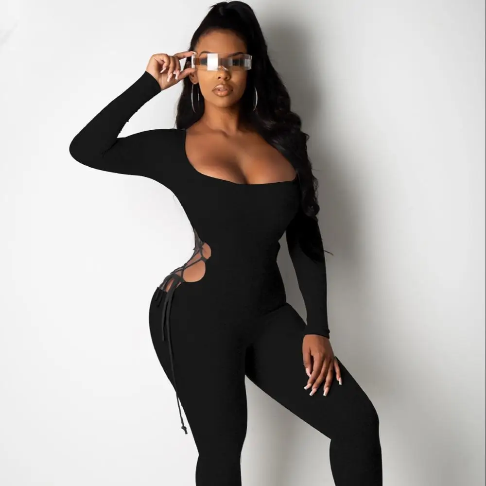 Bomblook K20511J Casual Jumpsuit Women Solid One Piece Square Collar Long Leggings Bodysuit
Bomblook K20511J Casual Jumpsuit Women Solid One Piece Square Collar Long Leggings Bodysuit