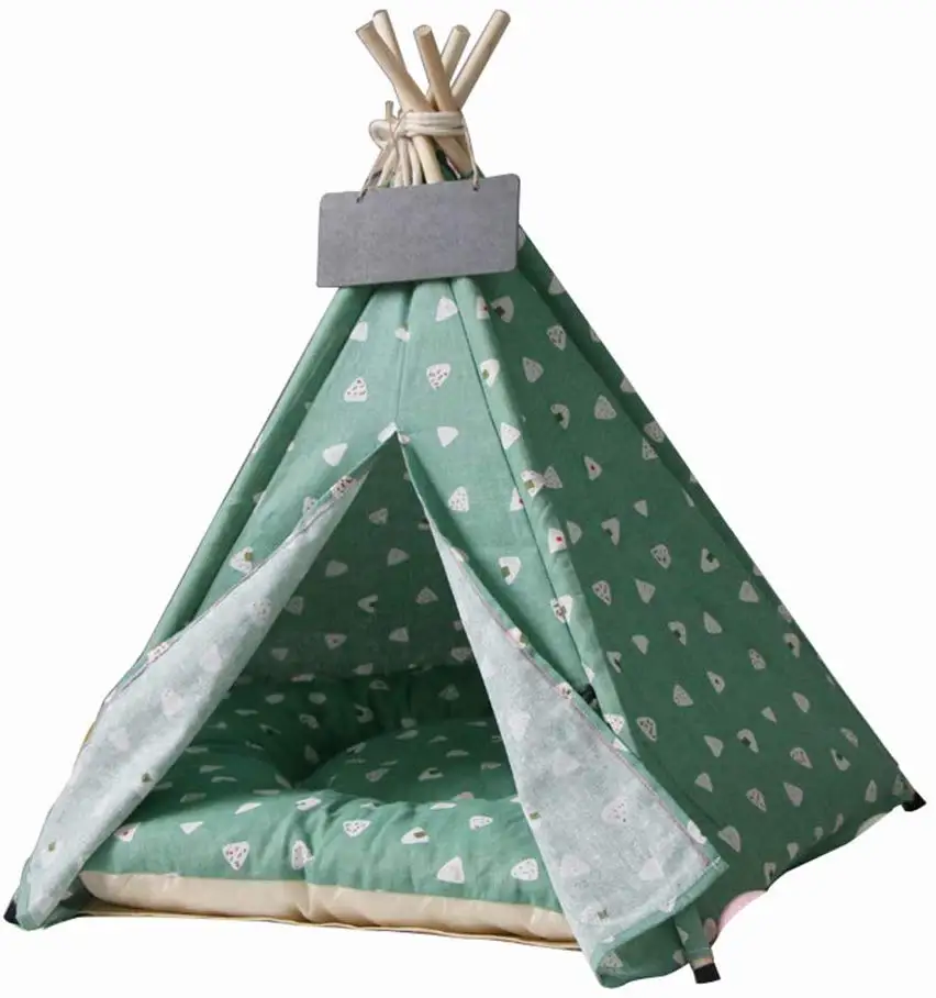 Green Eyes Linen Fabric Wooden Poles Dog Bed For -sized Animals Pet Tent, As picture
Green Eyes Linen Fabric Wooden Poles Dog Bed For -sized Animals Pet Tent, As picture