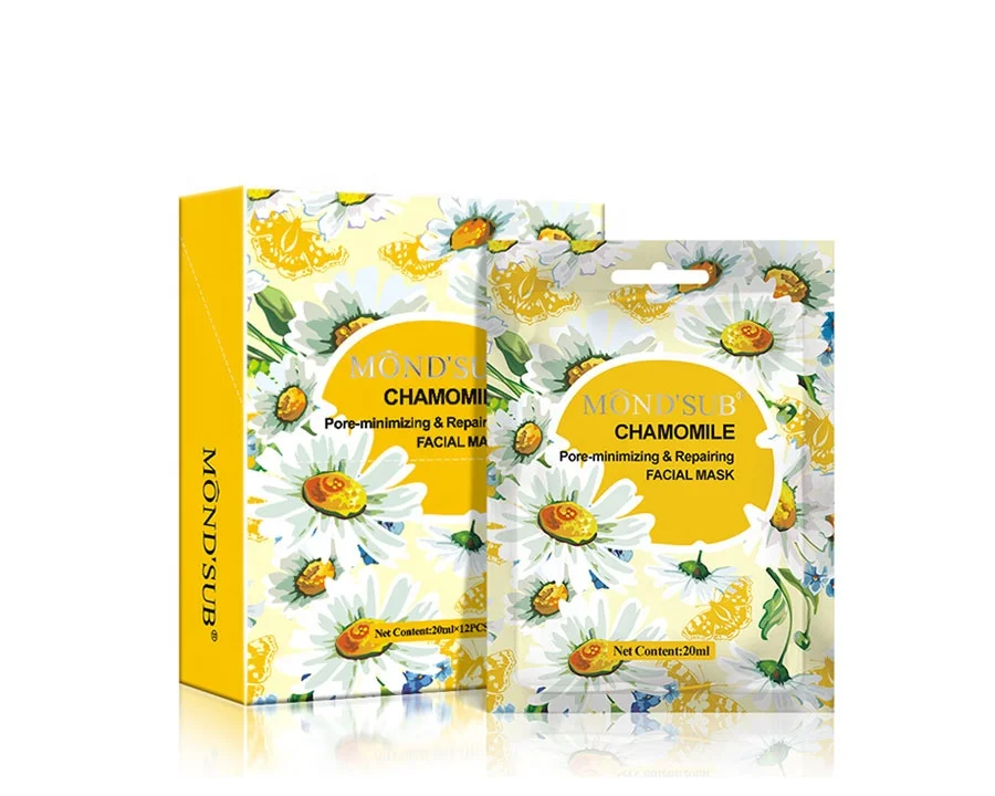 Mondsub Chamomile Natural Skin Care Hydrating Anti Wrinkle Sheet Face Mask Moisturizing Cosmetic Facial Mask
Mondsub Chamomile Natural Skin Care Hydrating Anti Wrinkle Sheet Face Mask Moisturizing Cosmetic Facial Mask