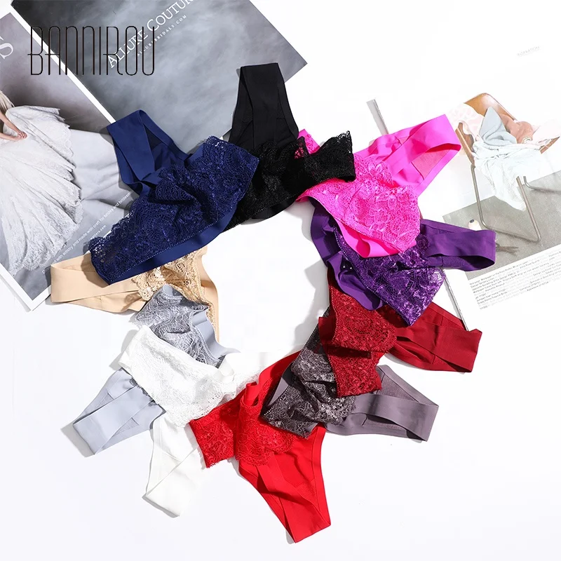Wholesale Cheap Female Underwear Sexy Women's Underwear Lace Panties G String T-Back Thongs, 10 colors
Wholesale Cheap Female Underwear Sexy Women's Underwear Lace Panties G String T-Back Thongs, 10 colors