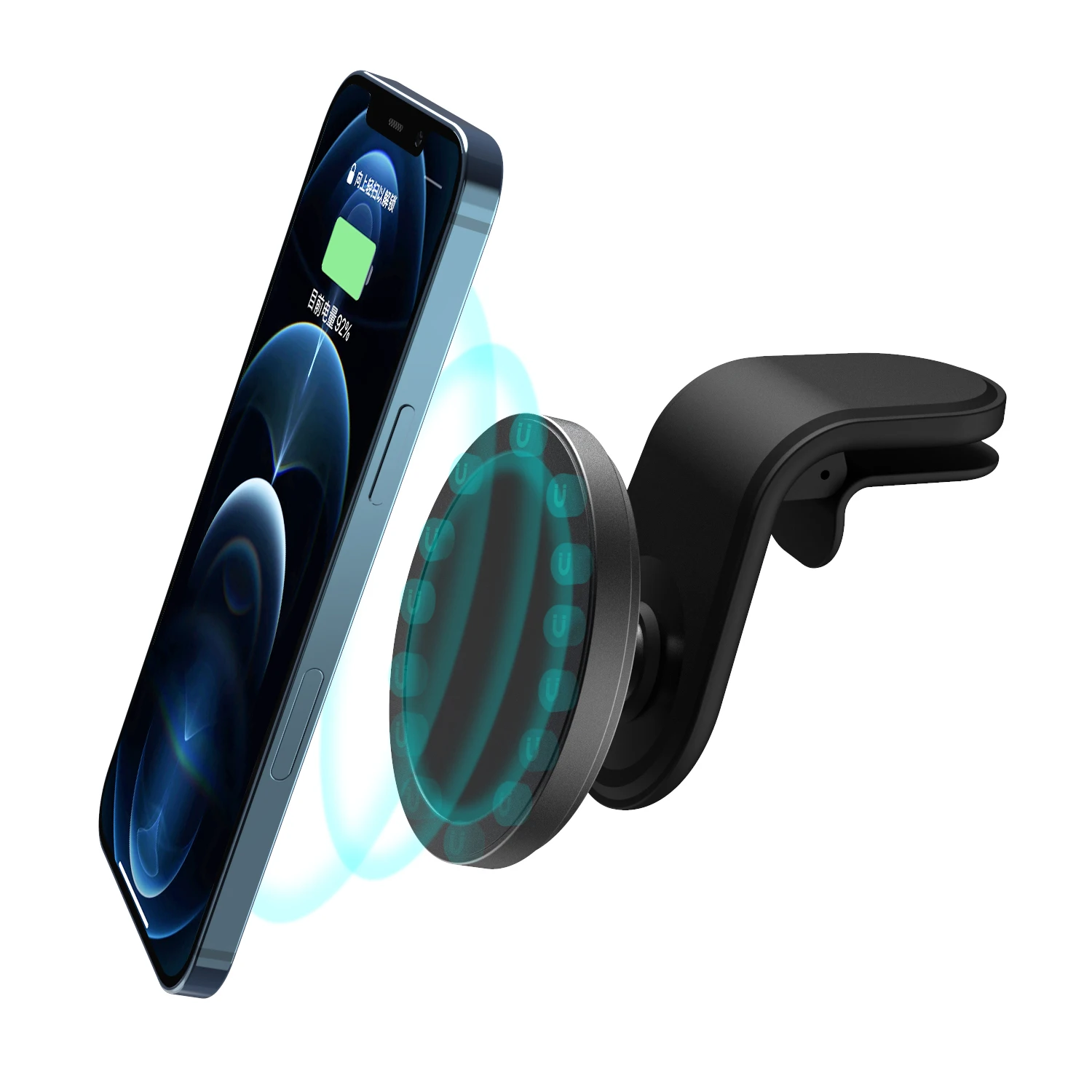 car magnetic phone holders wireless charger qi 10W 2in1 usb charger with mobile charger for iphone12, Black/white/ silver/red/blue
car magnetic phone holders wireless charger qi 10W 2in1 usb charger with mobile charger for iphone12, Black/white/ silver/red/blue