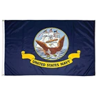 Hot Wholesale United States Navy Flag 3x5 Foot 90X150CM Banner Polyester Custom flag metal Grommet