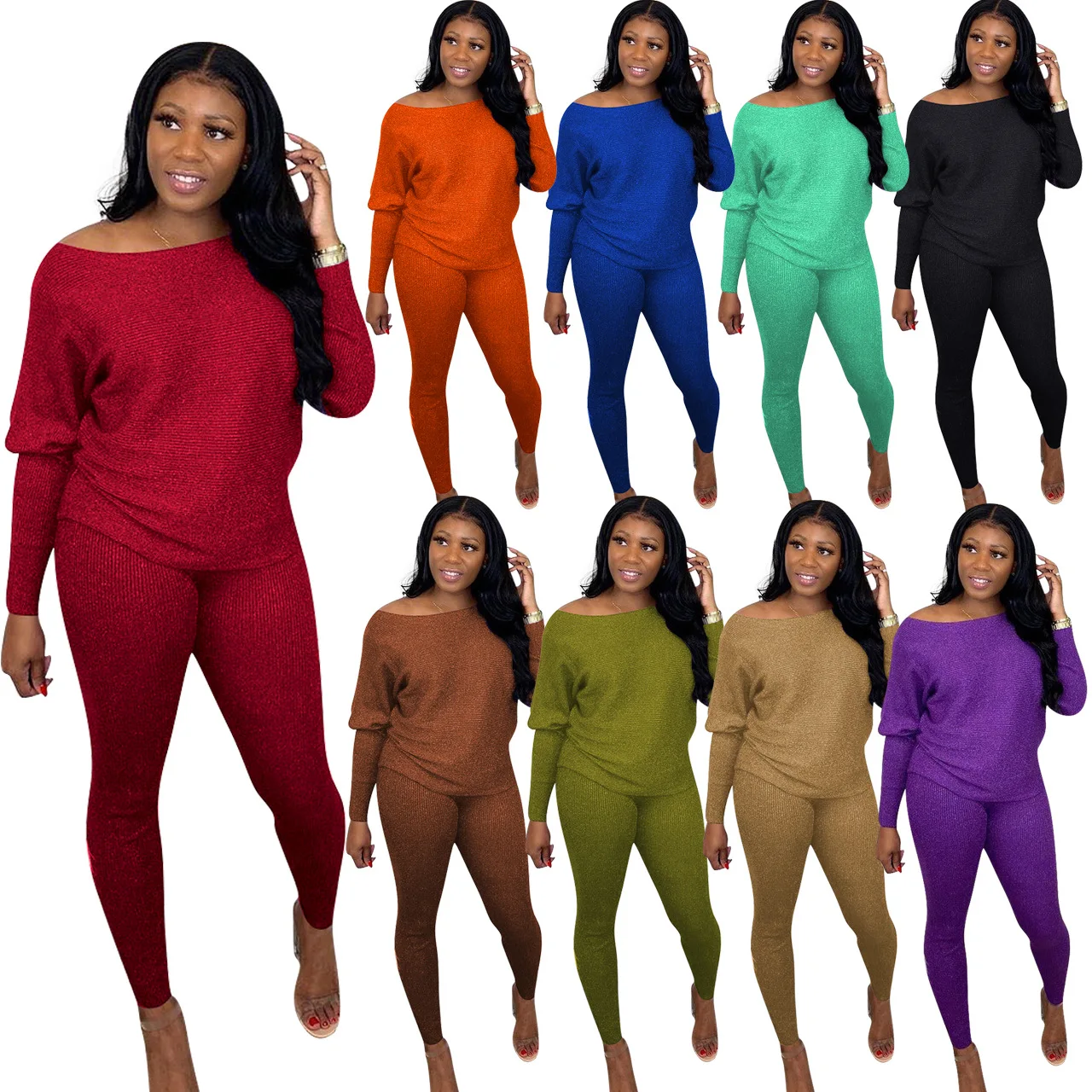 Women suit sets 2022 Two Piece Set Fashion one-shoulder Crop Top Shinny crop top two piece Suit for lady
Women suit sets 2022 Two Piece Set Fashion one-shoulder Crop Top Shinny crop top two piece Suit for lady