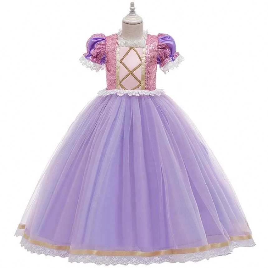 Birthday Party Kids Clothes Christmas Sequin Girls Autumn Dresses Halloween Cosplay Princess Rapunzel Dress Up Costume
Birthday Party Kids Clothes Christmas Sequin Girls Autumn Dresses Halloween Cosplay Princess Rapunzel Dress Up Costume