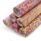 24*40cm various color resin rhinestone mesh design hot fix transfer applique trim hot fix sheet