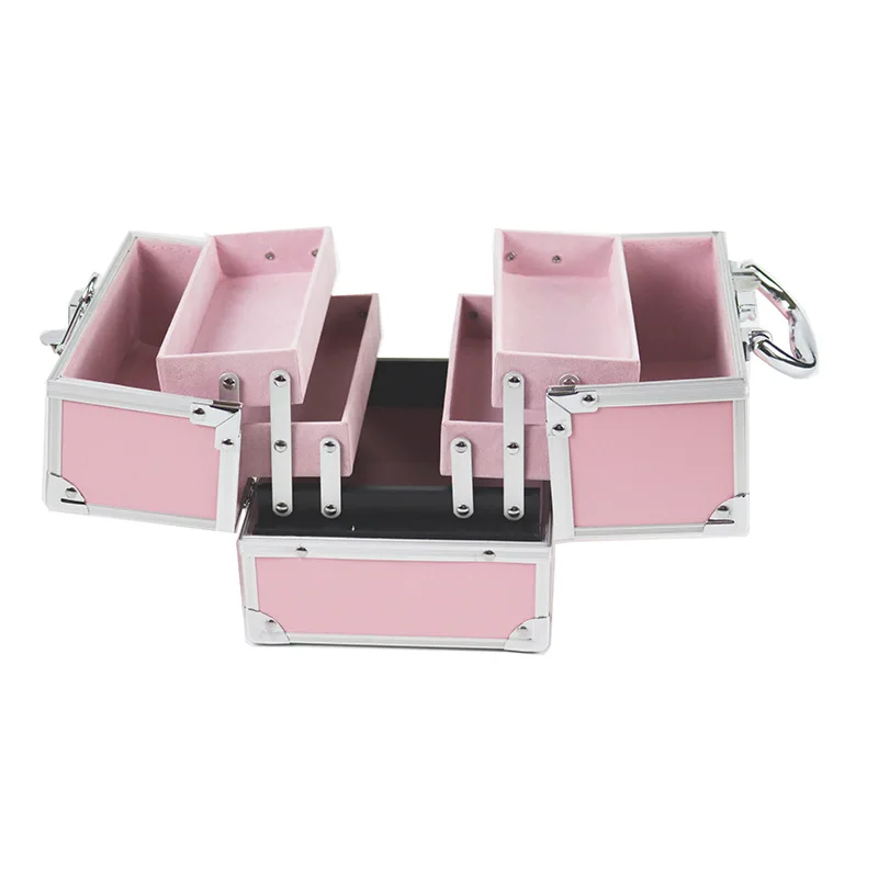 Aluminum pink hard travel makeup train cosmetic vanity box Professional Portable Makeup case Wholesale professional travel case
Aluminum pink hard travel makeup train cosmetic vanity box Professional Portable Makeup case Wholesale professional travel case