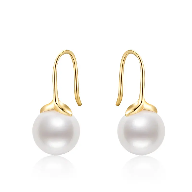 18K Yellow Gold Round 7.5-8mm Natural Freshwater White Pearl Hook Stud Earrings for Women Anniversary Birthday Jewelry Gifts
18K Yellow Gold Round 7.5-8mm Natural Freshwater White Pearl Hook Stud Earrings for Women Anniversary Birthday Jewelry Gifts