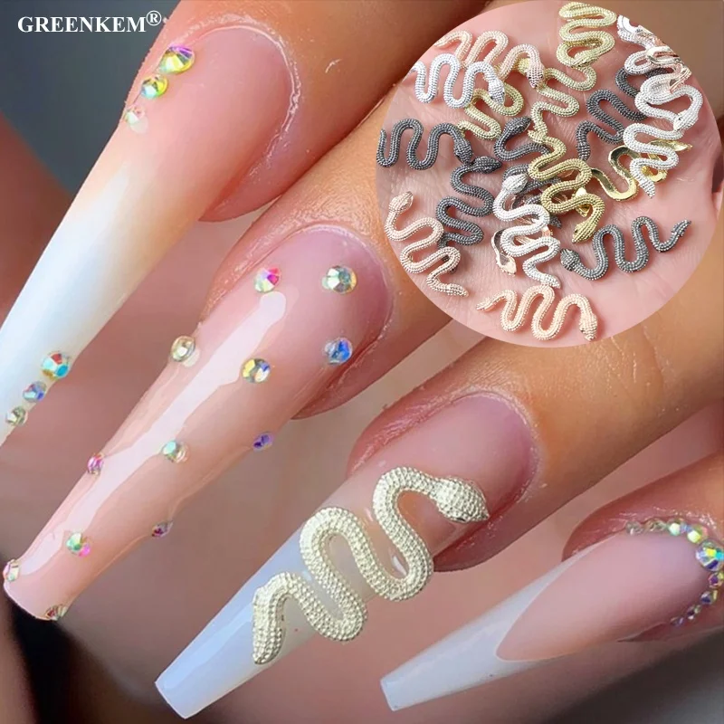 Nail Diamond Jewelry New Exquisite Fine-Grained Small Alloy Snake 3D Metal Snake Nail Art Snake Charm
Nail Diamond Jewelry New Exquisite Fine-Grained Small Alloy Snake 3D Metal Snake Nail Art Snake Charm