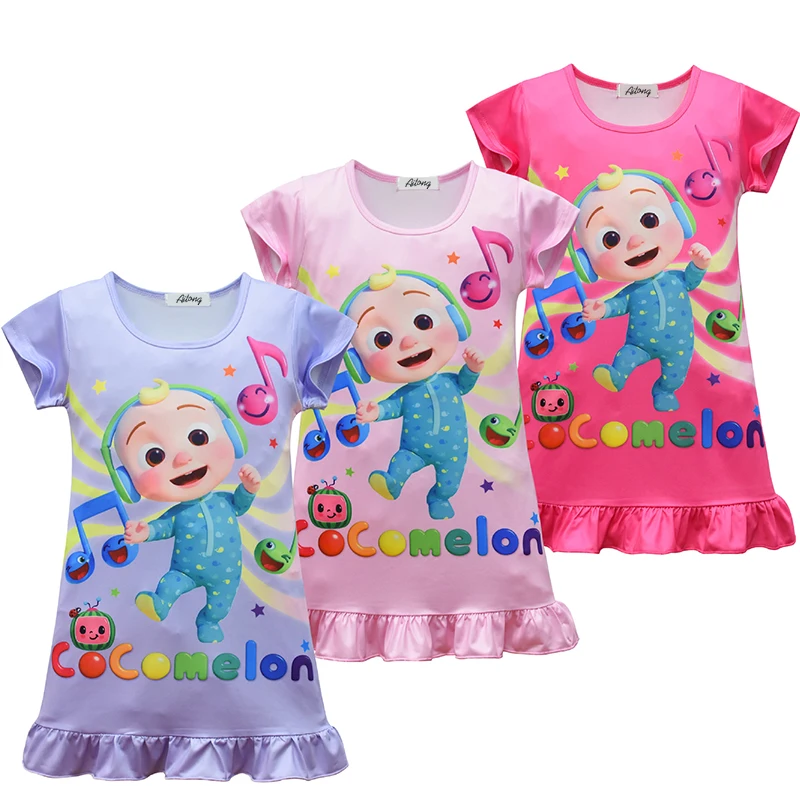 Manufacturer Promotion Summer Clothes Custom Kids Girls Cocomelon T-Shirt Printing Nightdress
Manufacturer Promotion Summer Clothes Custom Kids Girls Cocomelon T-Shirt Printing Nightdress