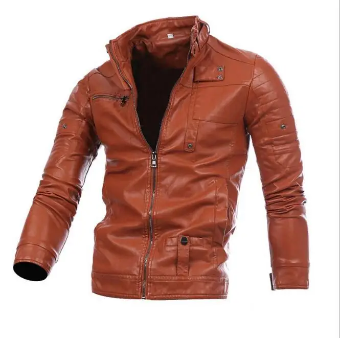 Wholesale Europe and America hot sale explosions men's stand collar zipper PU leather men 2021 new long-sleeved fur coat, Brown, navy
Wholesale Europe and America hot sale explosions men's stand collar zipper PU leather men 2021 new long-sleeved fur coat, Brown, navy