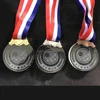 Custom blank Round Mini Glass metal Award Crystal Medals& Medallion For Sports Souvenirs Gifts