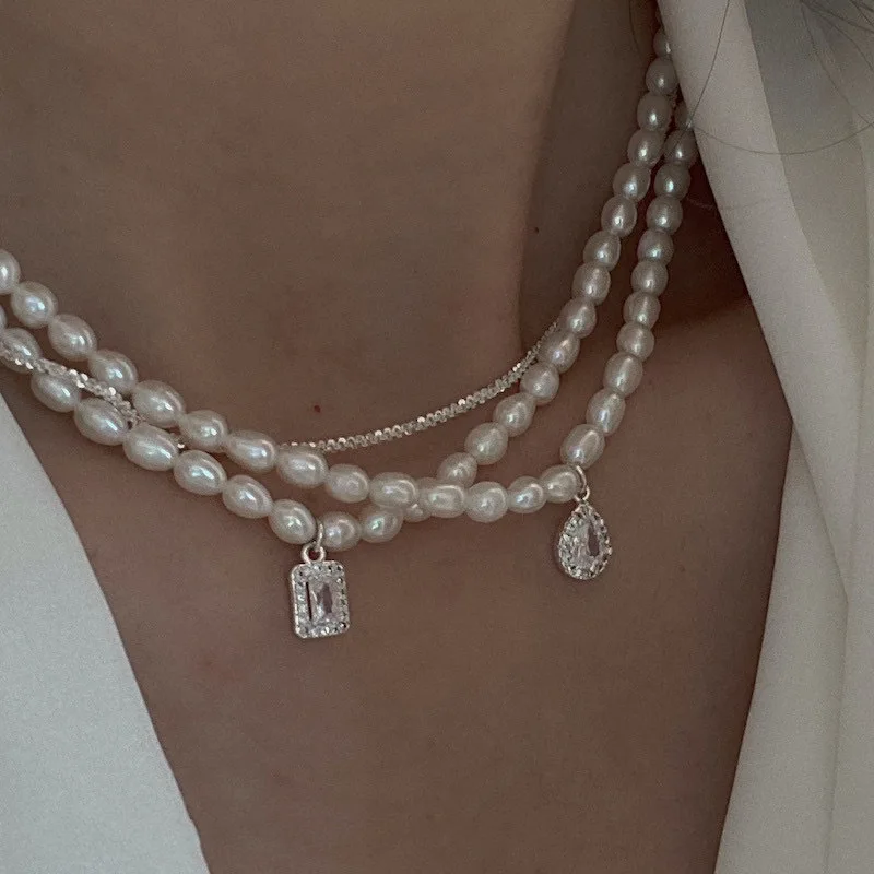 Natural Freshwater Pearl Crystal Choker Necklace Baroque pearl Jewelry for Women wedding Wholesale 2022 trend, Picture
Natural Freshwater Pearl Crystal Choker Necklace Baroque pearl Jewelry for Women wedding Wholesale 2022 trend, Picture