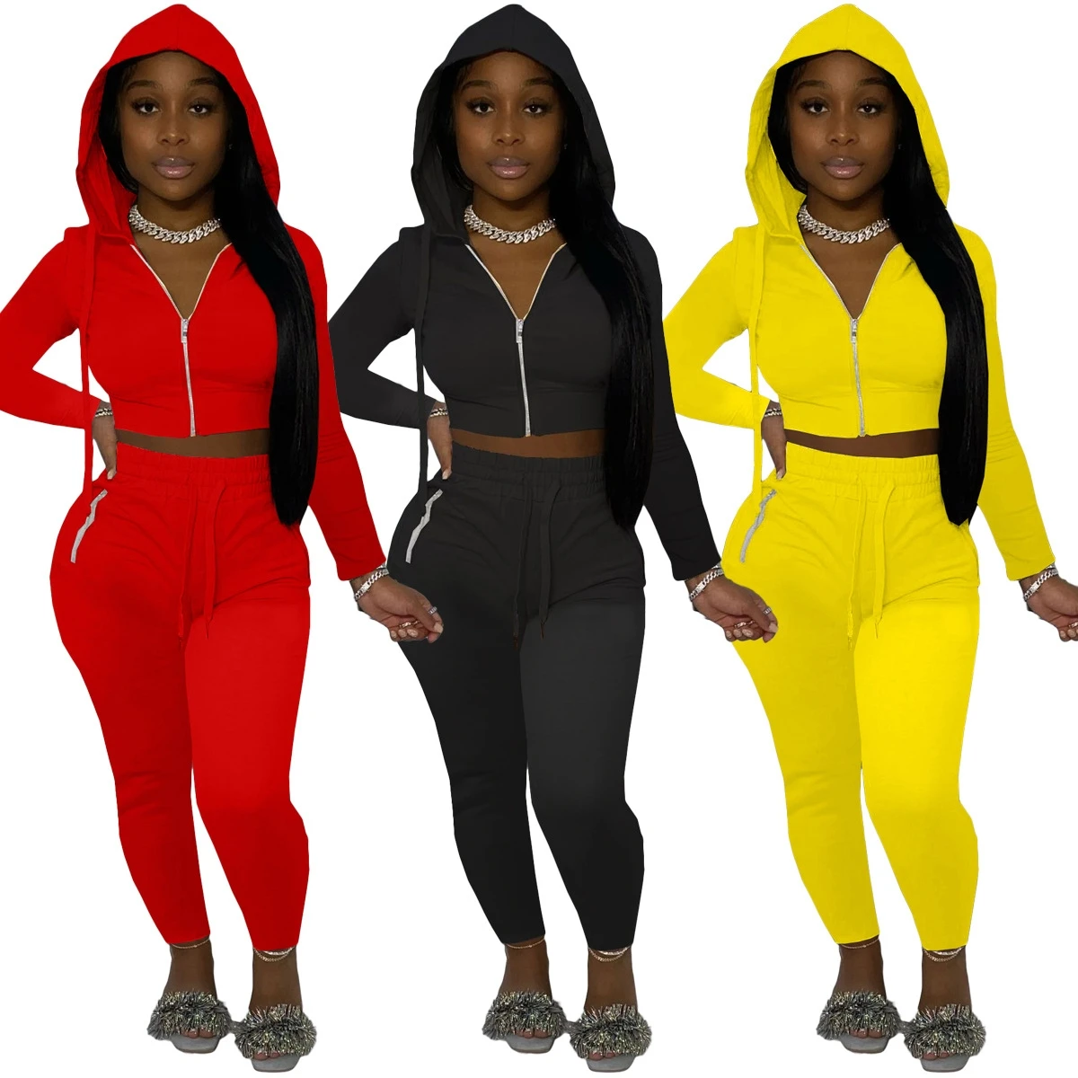 2021 new arrivals fall clothing for women solid color hoodie set fashionable jogging suits leggings set women two piece set
2021 new arrivals fall clothing for women solid color hoodie set fashionable jogging suits leggings set women two piece set