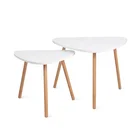 Modern custom color bamboo legs wooden coffee table for living room