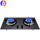china kitchen cooktops commercial oven cook top stainless steel table top two 2 burner gas stove cast iron