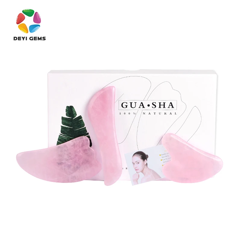 Rose Quartz Gua Sha Jade Stone Gua Sha Tool Massage Board Tool Set, Pink
Rose Quartz Gua Sha Jade Stone Gua Sha Tool Massage Board Tool Set, Pink