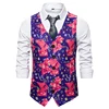 Hot fashion bright coloured waistcoats buttons christmas latest waistcoat design for men